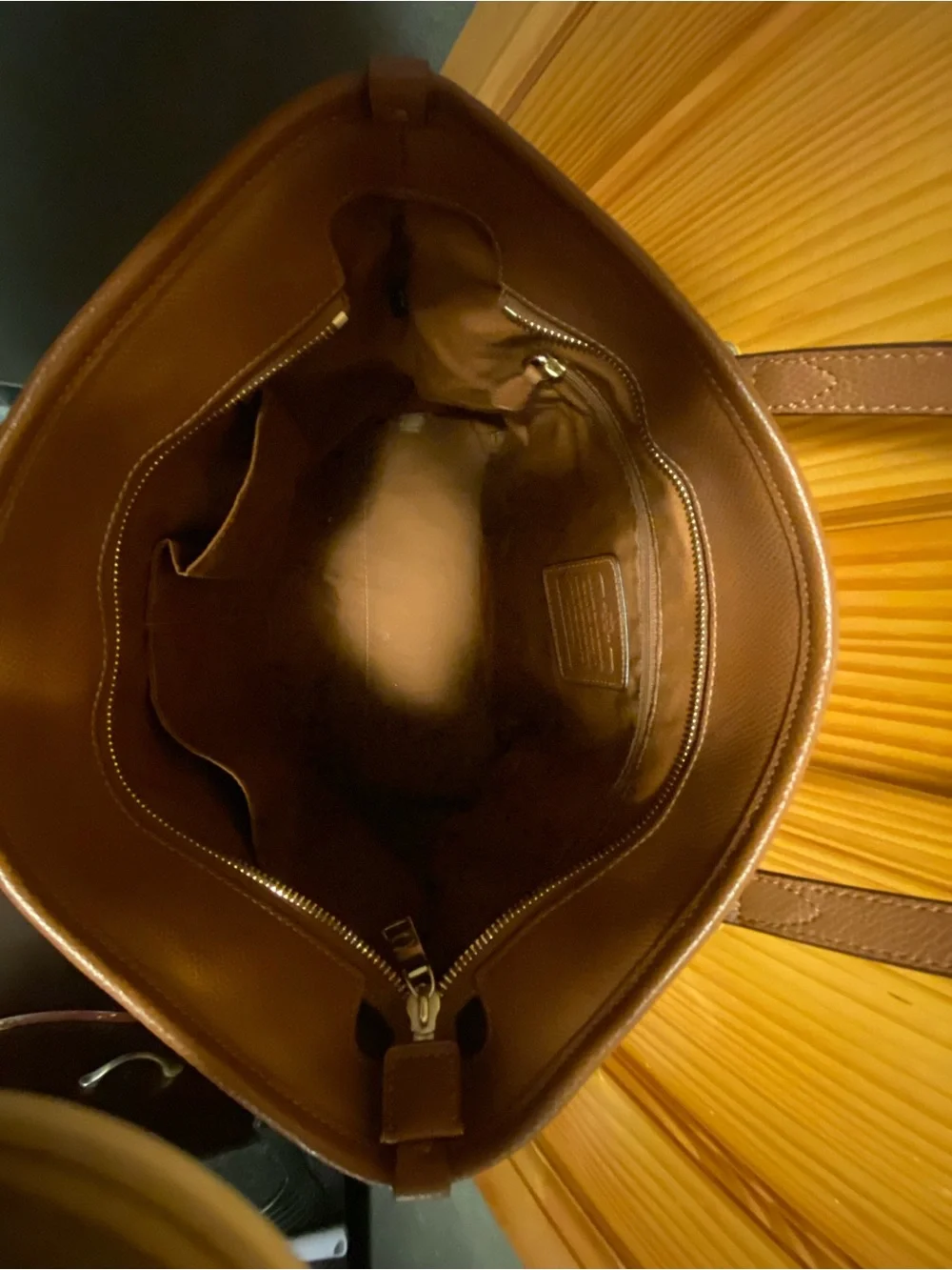 Coach Brown Leather Shoulder Tote